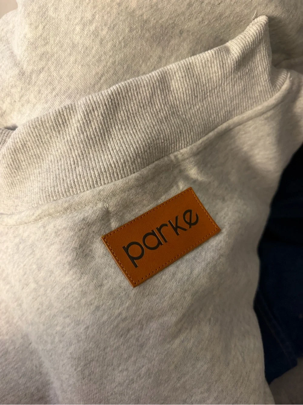 Parke Light Gray Crewneck Pullover Sweater